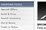 Lincoln.com shopping tools