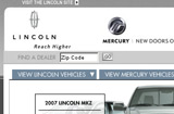 LincolnMercury.com home page